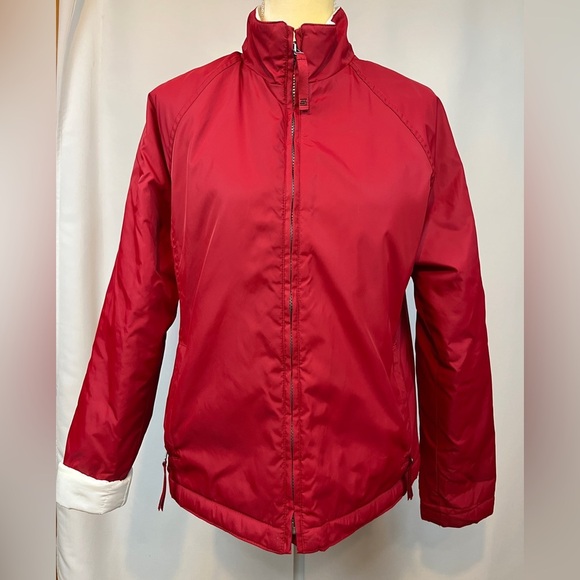 Old Navy Red Zipper Jacket with Lining Medium - Picture 1 of 10